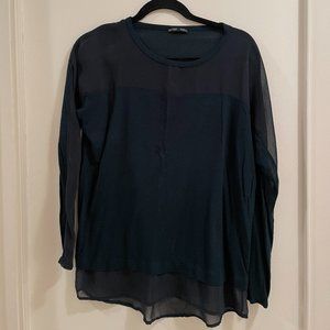 Zara Combination Sheer Sweater